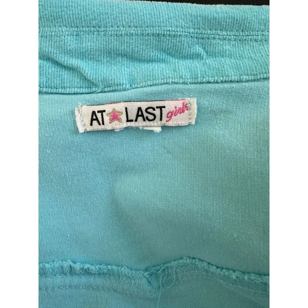 Y2k Vintage Light Pastel Blue Corduroy Blazer Jacket Soft Girl size Girls 16/18